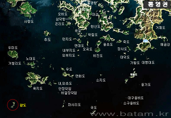 경남 통영 >갈도 동쪽 '똥여(똥섬)'<