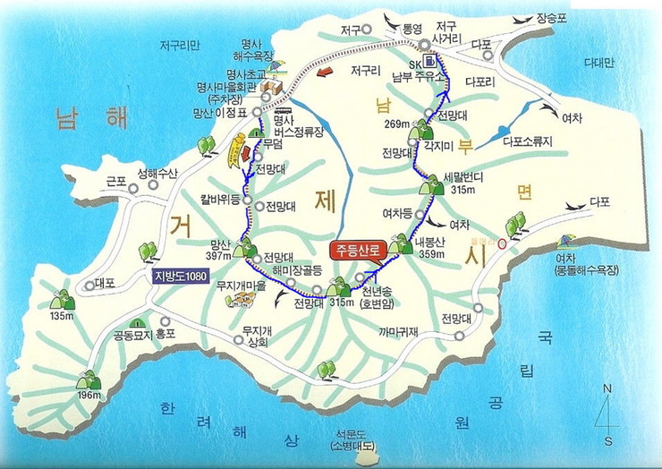 거제도 망산-노자산(거제지맥) 1박 산행(3/27-28)