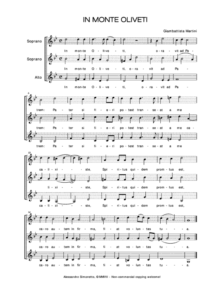055 ì¡°ë°ë ë°í°ì¤í ë§ë¥´í°ë Giovanni Battista Martini 1706 1784 íê¸° ë°ë¡í¬ ë° ê³ ì  ì íê¸°ì ì´íë¦¬ì ìê³¡ê° ë¤ì´ë² ë¸ë¡ê·¸ Download martini in monte oliveti in pdf and mp3 for free and without copyrights from musopen.org. ë¤ì´ë² ë¸ë¡ê·¸ naver