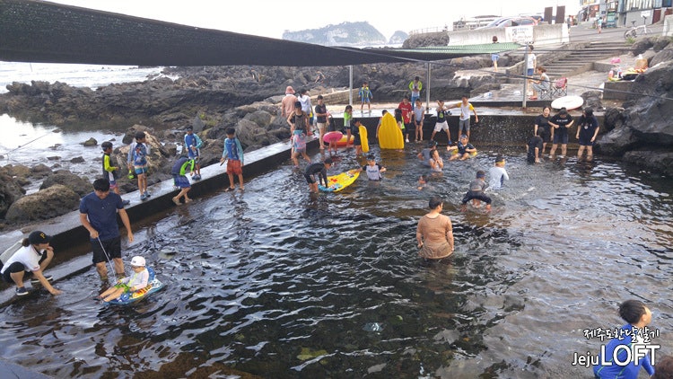 제주도 어린이 물놀이장 - 법환동 천연 용천수 수영장 막숙