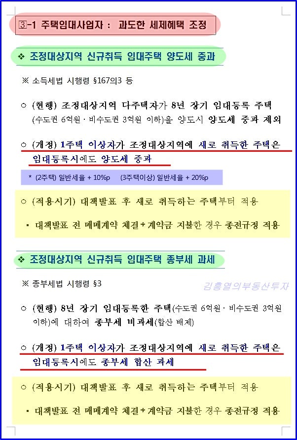 9 13 부동산대책 내용정리 종부세 주담대 청약 임대사업자 시행일 네이버 블로그