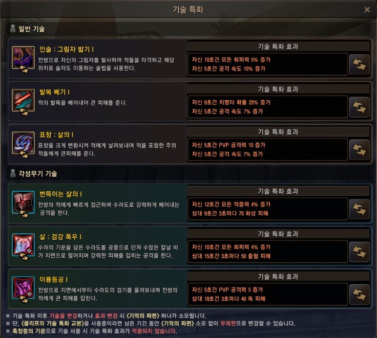 검은사막 닌자 스킬 기초기 3편 기술특화 콤보 네이버 블로그