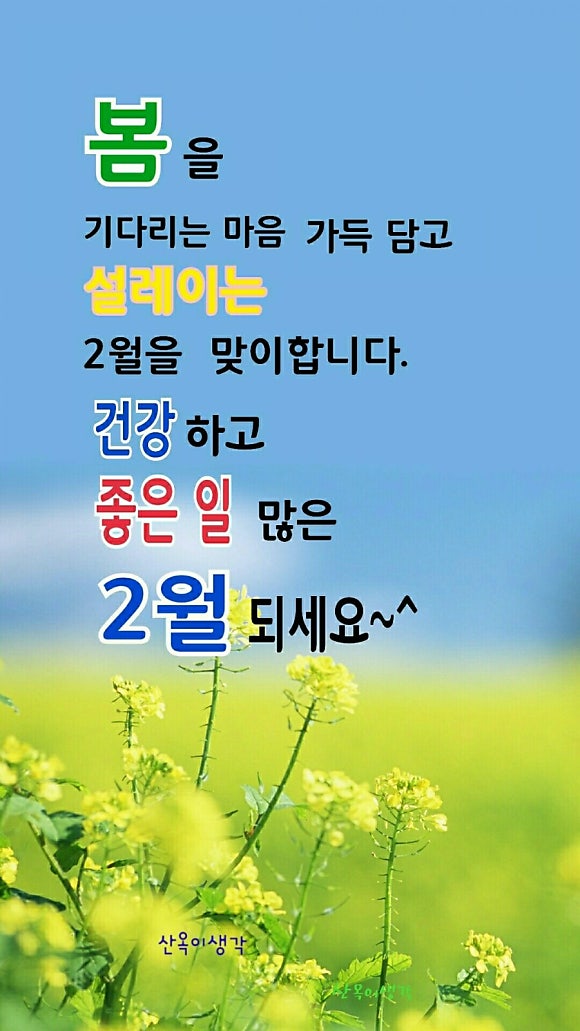 윤보영 / 2월의 다짐