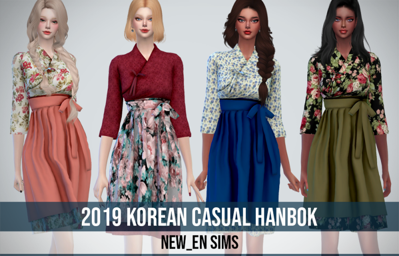 심즈4 2019 생활한복 Sims4 2019 Korean Casual Hanbok 네이버 블로그